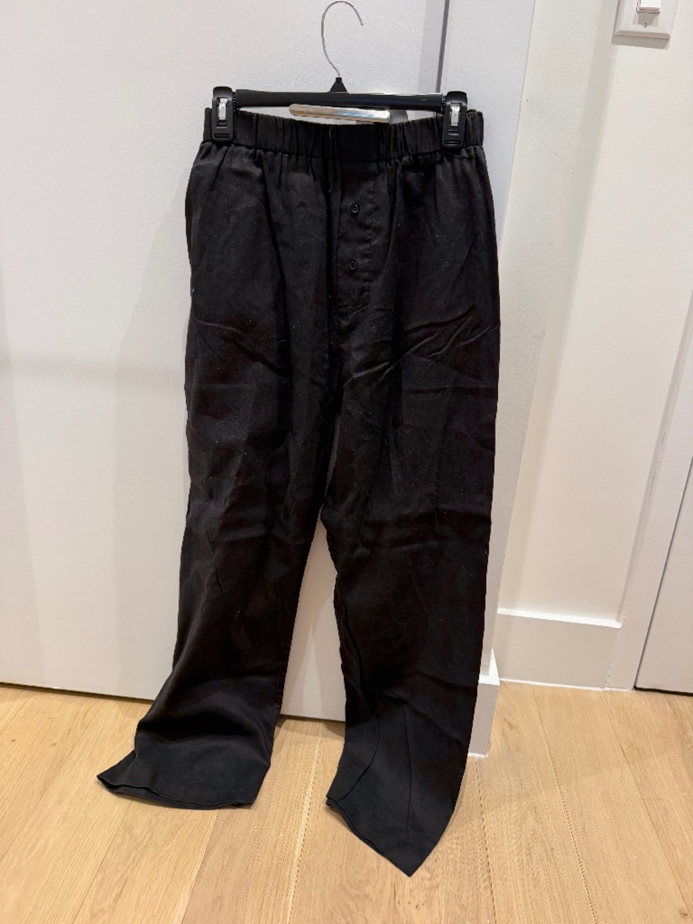 Artless Forever Black Linen Relaxed Pant